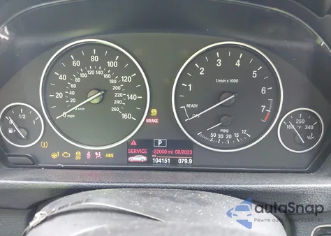 2014 BMW 328I z USA, uszkodzony, nr VIN WBA3C1C5XEK107826